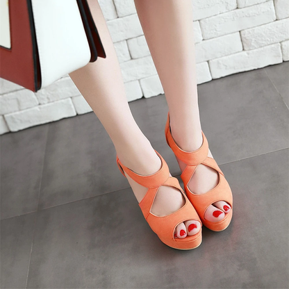 Funki Findz | Shoes | Women's Block Heel High Platform Sandal
