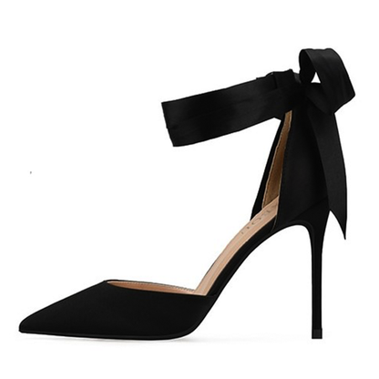 Funki Findz | Shoes | Women's Luxury Satin Bow Tie Stilettos