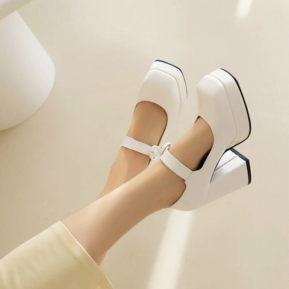 Funki Findz | Shoes | Women's Glossy High Mary Jane Platforms