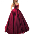 Funki Findz | Dresses | Women's Elegant Long Full Satin Gown