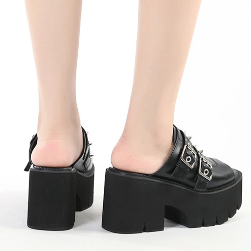 Funki Findz | Shoes | Women's Gothic Punk High Wedge Heels