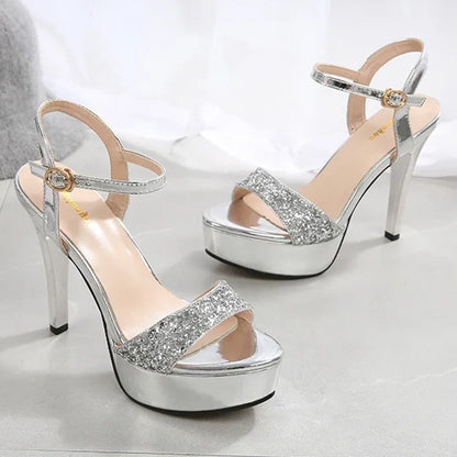 Funki Findz | Shoes | Women's Metallic Party Platform Sandals
