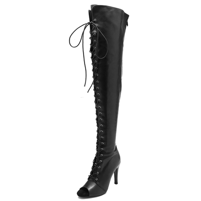 Funki Findz | Boots | Women's Over Knee Lace Up Dance Boots