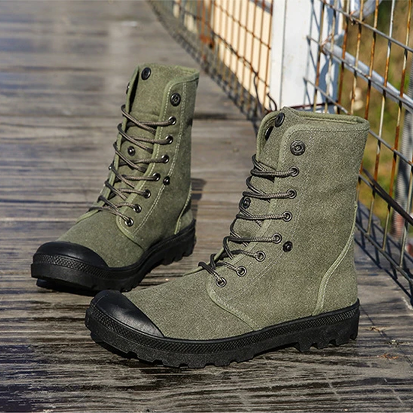 Funki Findz | Boots | Men's Canvas High Top Combat Boots