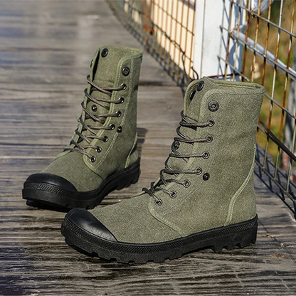 Funki Findz | Boots | Men's Canvas High Top Combat Boots