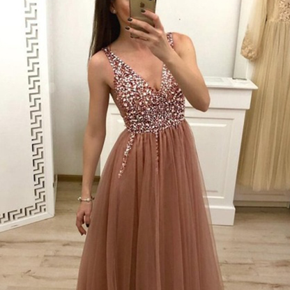 Funki Findz | Dresses | Women's Beaded  Evening Dress | Tulle