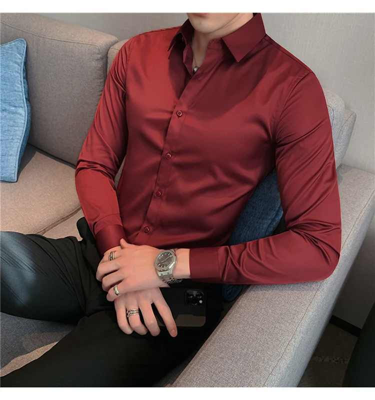 Funki Findz | Shirts | Men's Slim Fit British Style Dress Shirt 7XL