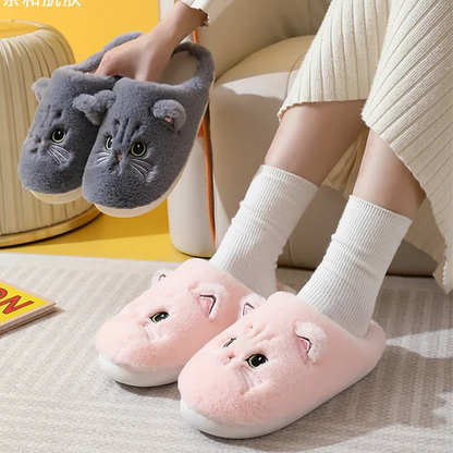 Funki Findz | Shoes | Women's Cute Cozy Cartoon Cat Slippers