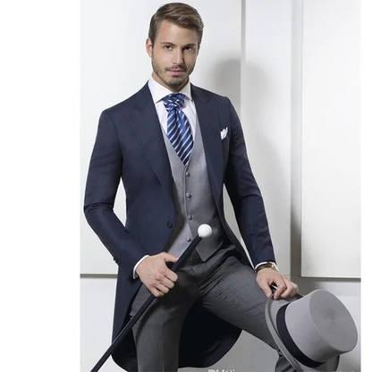 Funki Findz | Suits | Men's 3 Pcs Tailored Wedding Morning Suit