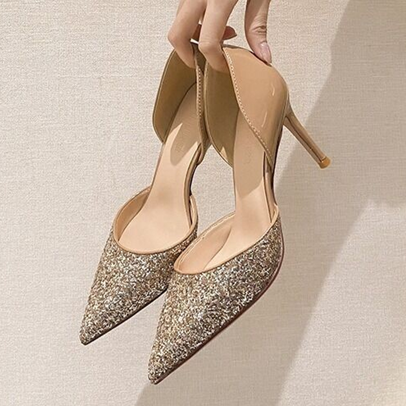 Funki Findz | Shoes | Women's Leather Sequin Glitter Bridal Shoe