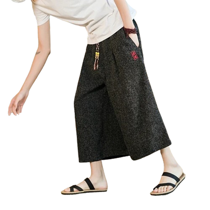 Funki Findz | Pants | Men's Long Japanese Kimono Wide Shorts