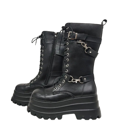 Funki Findz | Boots | Women's Gothic Punk Retro Biker Boots