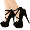 Funki Findz | Shoes | Women's Criss Cross Ankle Strap Platforms
