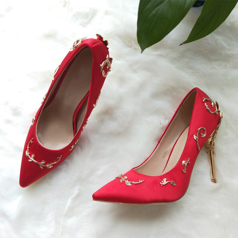 Funki Findz | Shoes | Women's Elegant Silk Formal Prom Stilettos