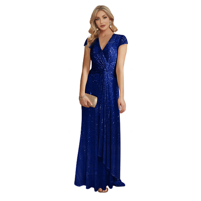 Funki Findz | Dresses | Women's Elegant Long Sequin Dress