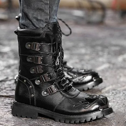 Funki Findz | Boots | Men's Genuine Leather Motorcycle Boots