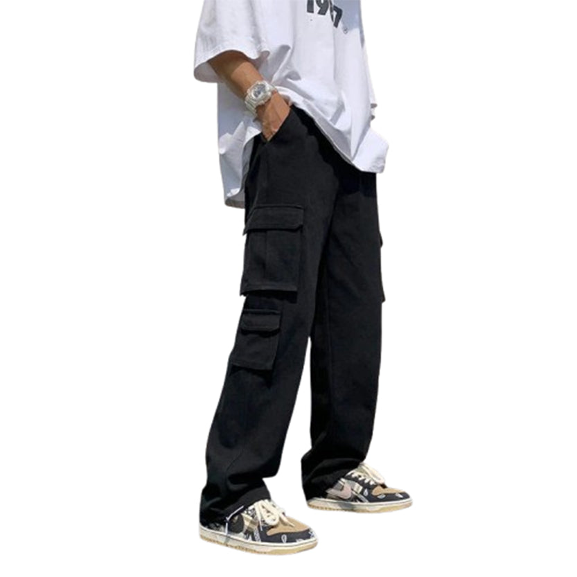 Funki Findz | Pants | Men's Loose Fit Long White Cargo Pants