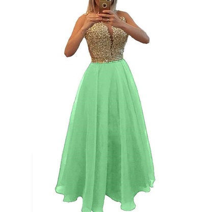 Funki Findz | Dresses | Women's Chiffon Lace Beaded Dress