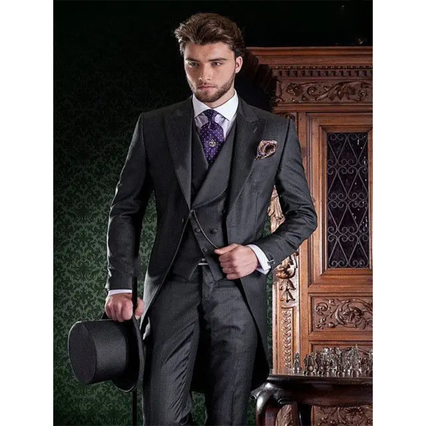 Funki Findz | Suits | Men's 3 Pcs Tailored Wedding Morning Suit