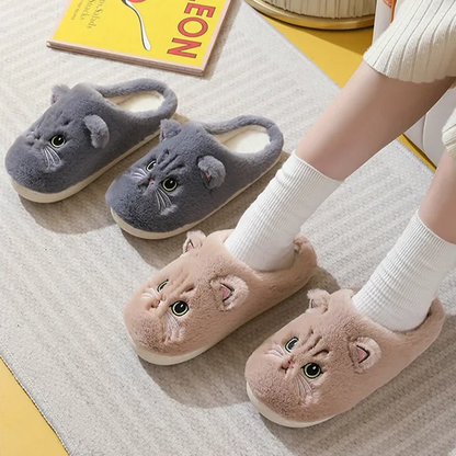 Funki Findz | Shoes | Women's Cute Cozy Cartoon Cat Slippers