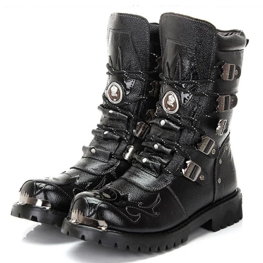 Funki Findz | Boots | Men's Genuine Leather Motorcycle Boots