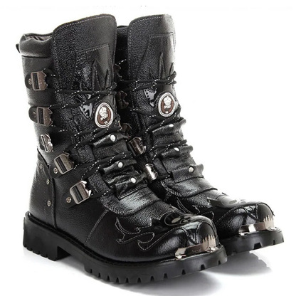 Funki Findz | Boots | Men's Genuine Leather Motorcycle Boots