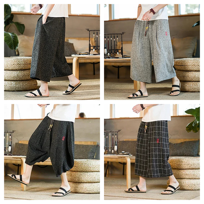Funki Findz | Pants | Men's Long Japanese Kimono Wide Shorts