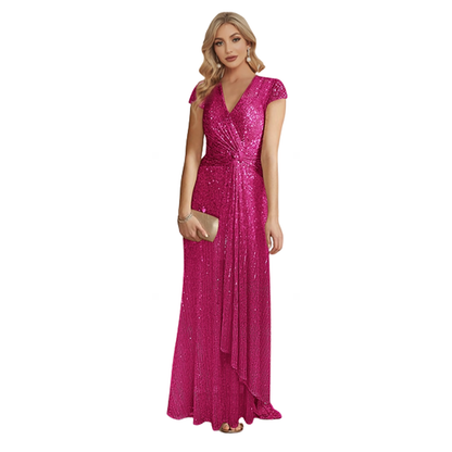 Funki Findz | Dresses | Women's Elegant Long Sequin Dress