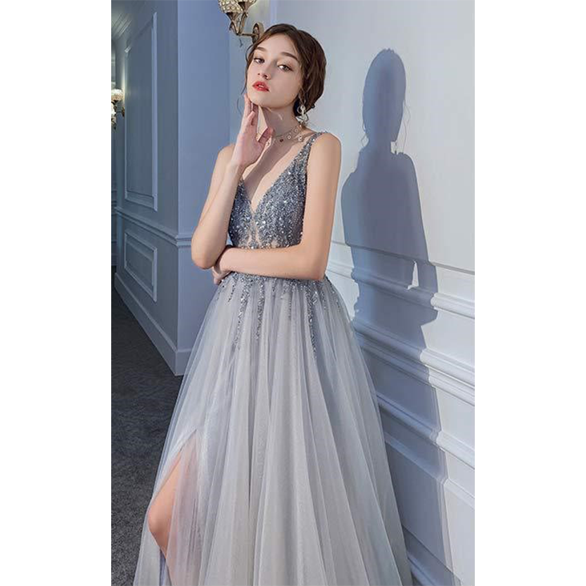 Funki Findz | Dresses | Women's Long Chiffon Tulle Prom Dress