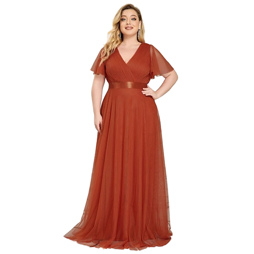 Funki Findz | Dresses | Women's Plus Size Long Evening Dress