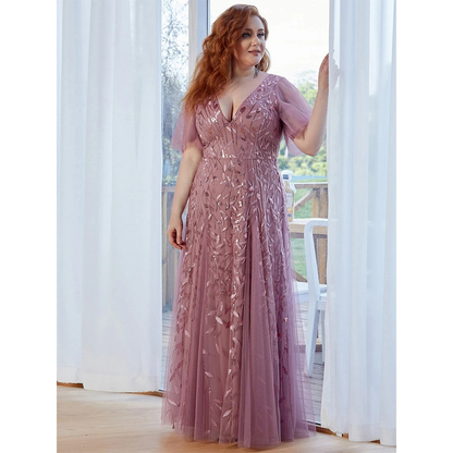 Funki Findz | Dresses | Women's Long Sequin Lace Formal Dress