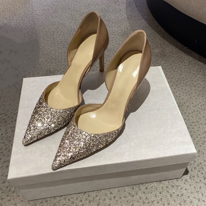 Funki Findz | Shoes | Women's Leather Sequin Glitter Bridal Shoe