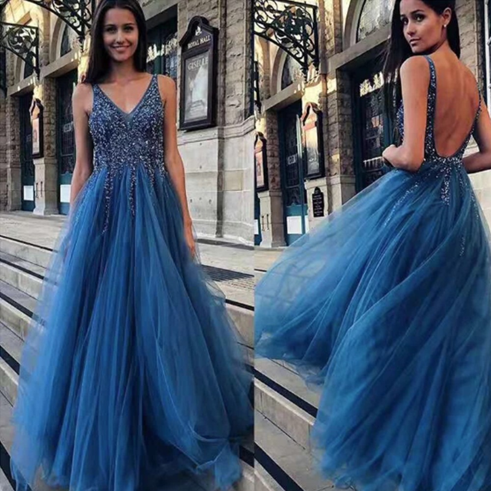Funki Findz | Dresses | Women's Beaded  Evening Dress | Tulle