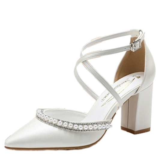 Funki Findz | Shoes | Women's Pearl Rhinestone Bridal Shoes