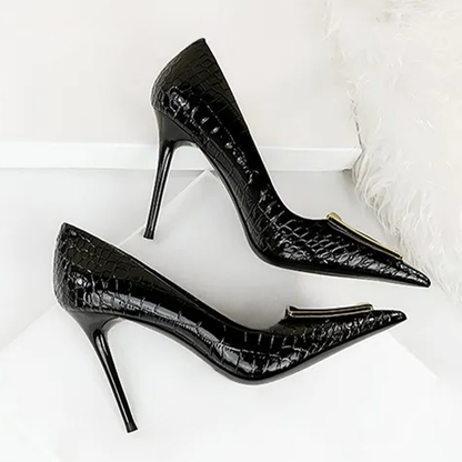 Funki Findz | Shoes | Women's Metal Buckle Pointed Toe Pumps