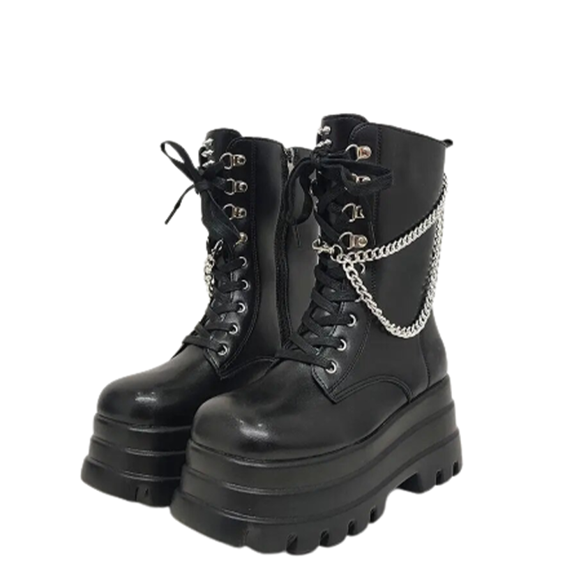 Funki Findz | Boots | Women's Gothic Punk Retro Biker Boots