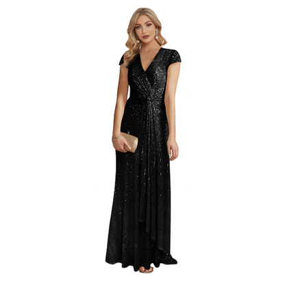 Funki Findz | Dresses | Women's Elegant Long Sequin Dress