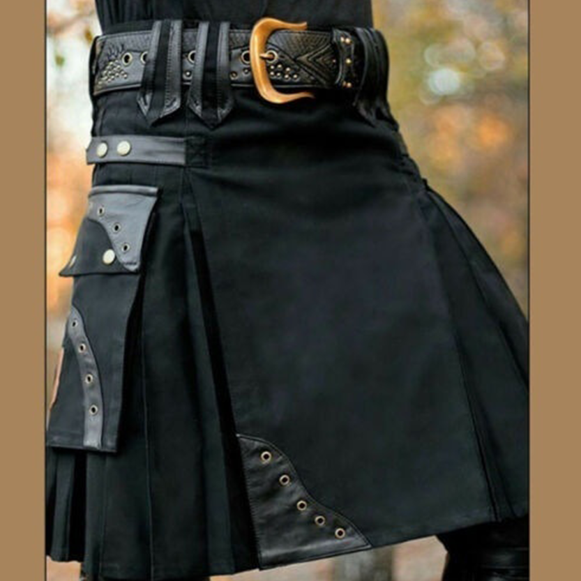 Funki Findz | Skirts | Men's Steampunk Cosplay Larp Utility Kilts