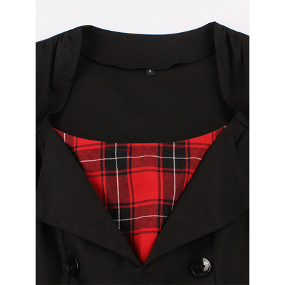 Funki Findz | Dresses | Women's Gothic Plaid Vintage Dress