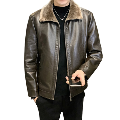 Funki Findz | Jackets | Men's Luxury Faux Leather Winter Jacket
