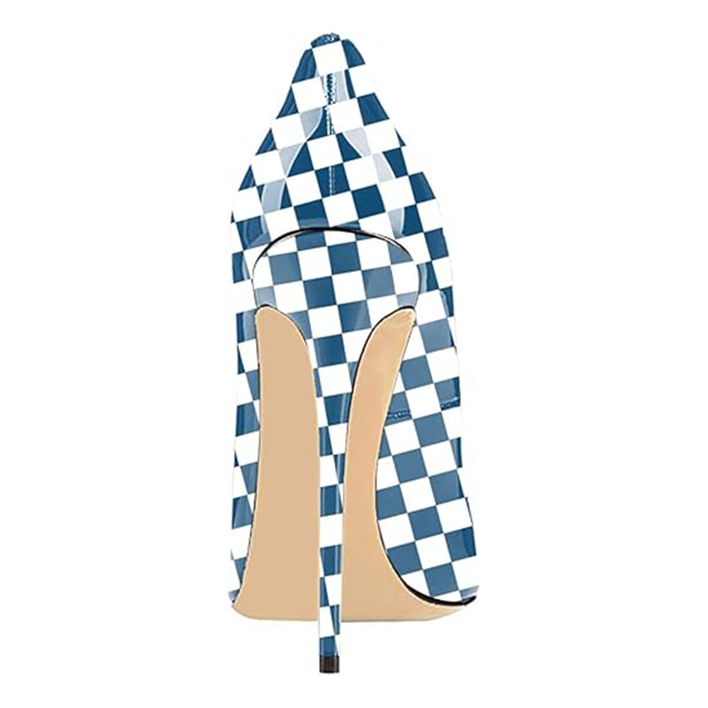 Funki Findz | Shoes | Women's Colored Checkered Patent High Heels