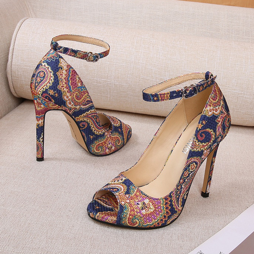 Funki Findz | Shoes | Women's High Heel Paisley Pumps