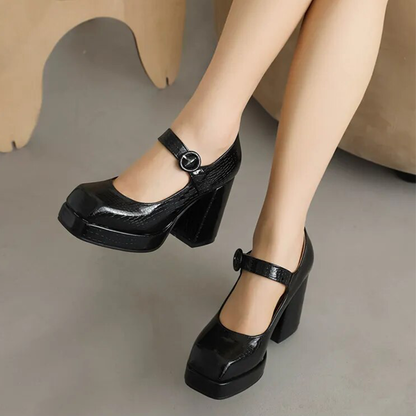 Funki Findz | Shoes | Women's Glossy High Mary Jane Platforms
