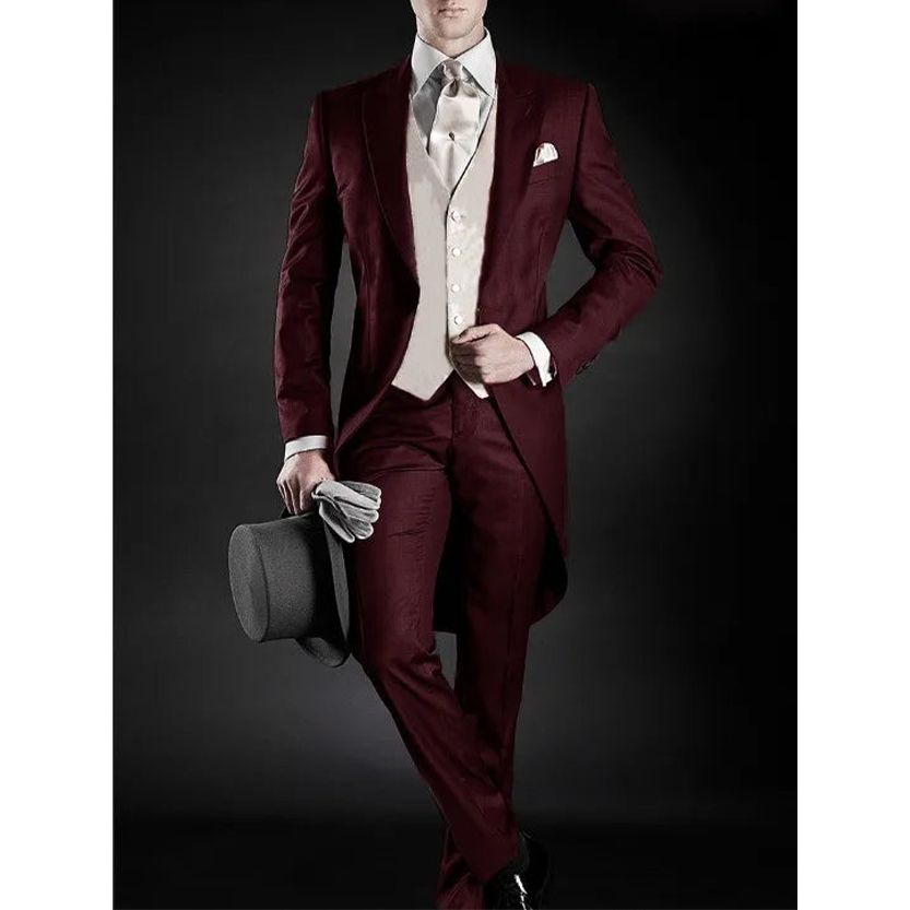 Funki Findz | Suits | Men's 3 Pcs Tailored Wedding Morning Suit