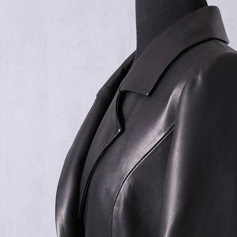 Funki Findz | Jackets | Women's Long Faux Leather Swing Coat