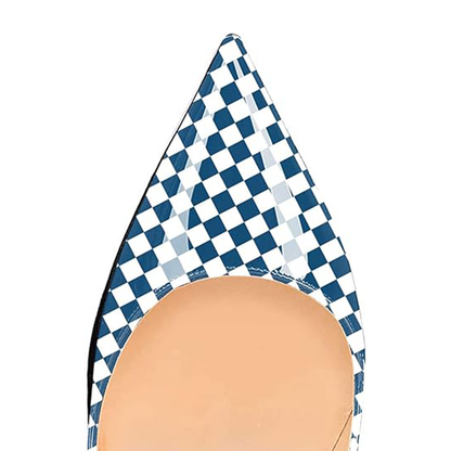 Funki Findz | Shoes | Women's Colored Checkered Patent High Heels