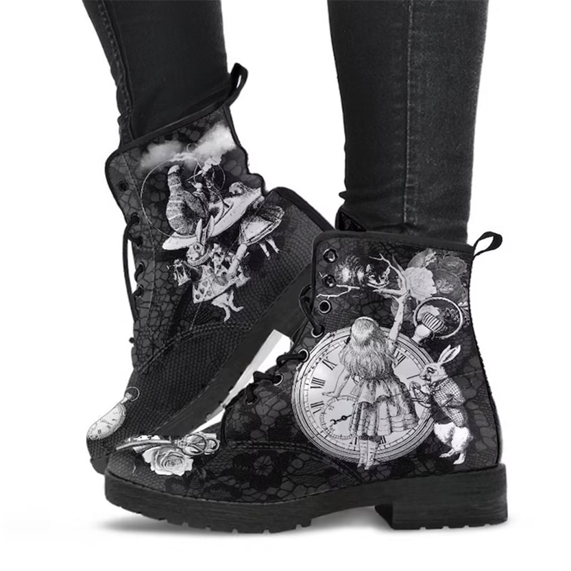 Funki Findz | Boots | Women's British Style Lace up Ankle Boots