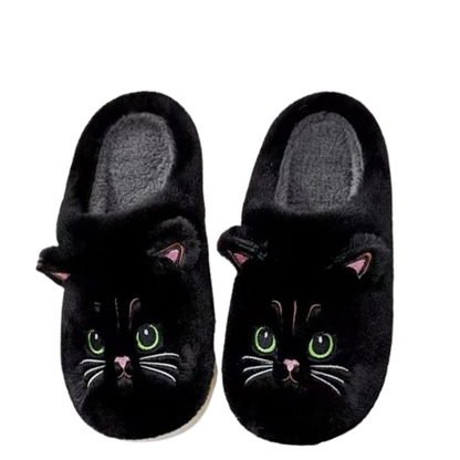 Funki Findz | Shoes | Women's Cute Cozy Cartoon Cat Slippers