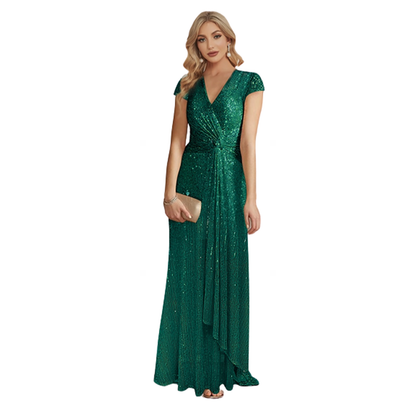 Funki Findz | Dresses | Women's Elegant Long Sequin Dress