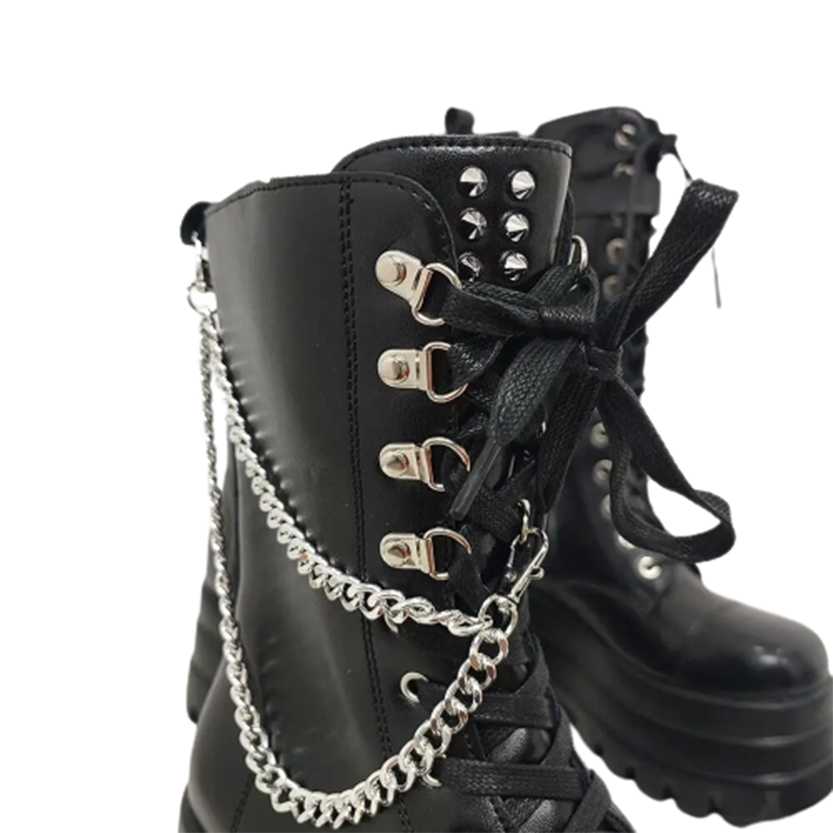 Funki Findz | Boots | Women's Gothic Punk Retro Biker Boots